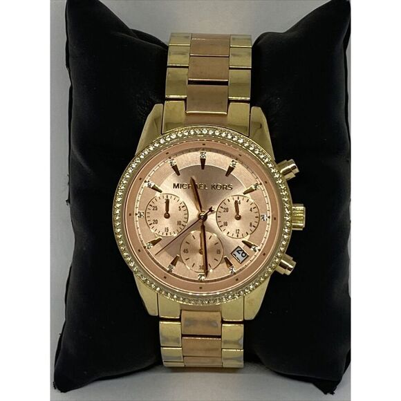 Michael Kors Accessories - Michael Kors Ritz K6475 Women's Stainless Steel Analog Dial Quartz Watch WO553